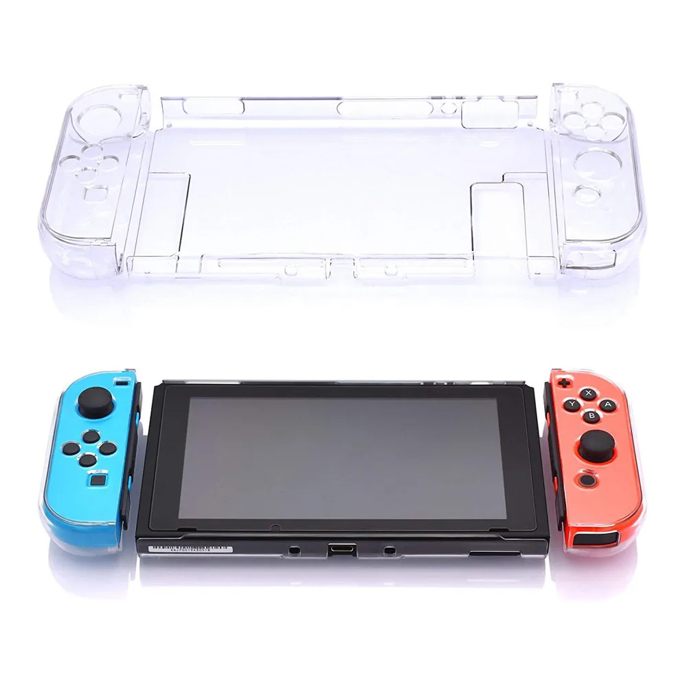 Suitable For Nintendo Switch High Transparency PC Protective Case Game Console Handle Full Package Ultra Thin Split Protective