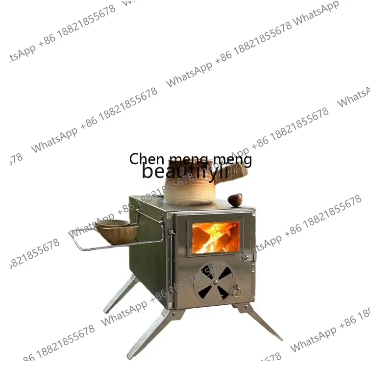 

Tent Heating View Fireplace Outdoor Camping Multifunctional Lightweight Picnic Portable Stainless Steel