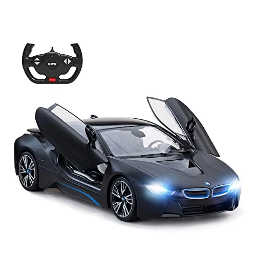 Remote Control Car For Racing, Alloy And Plastic, Matt Black, Open Doors By RC