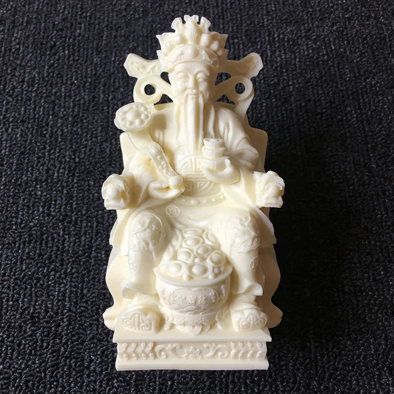 Ivory Nut Carved Cornucopia God of Wealth12*6.5*7cmHome Living Room Office Desk Surface Panel Crafts Ornaments