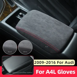 For Audi A4 B8 A5 2006-2012 2013 2014 2015 2016 Central Control Leather Armrest Box Protective Cover Car Interior Accessoires