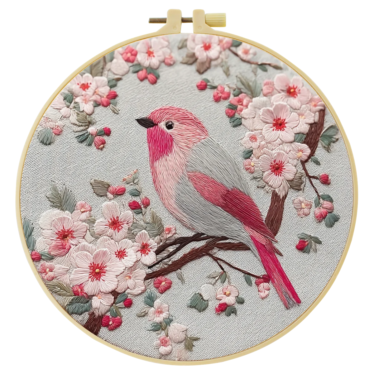 1 Stück 20X20CM/15X15CM 7,87/6,3 Zoll Vogeltaschen-Stickerei-Starter-Kit DIY-Kit DIY-Stickerei-Set Handarbeiten Nadelkunst Nähkunst – Detail 2