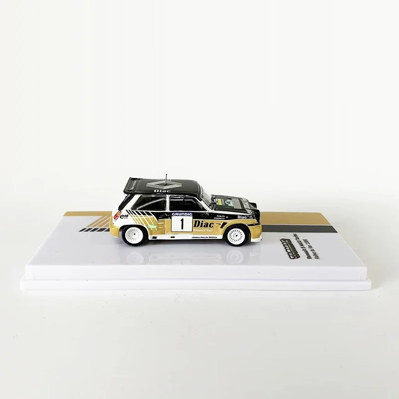 Tarmac Works 1:64 Model samochodu Renault 5 MAXI Turbo Rallye du Var 1986 Alloy Vehicle