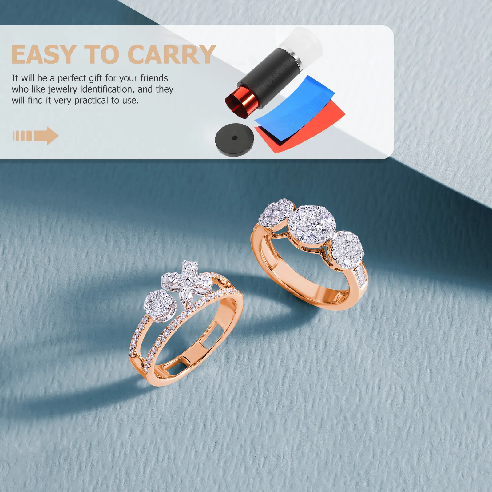 

Diamond Magnifying Glass Copper Alloy Premium Jewelry Loupe Portable Jewelry Appraisal Magnifier Multipurpose Loupe for Jewelers