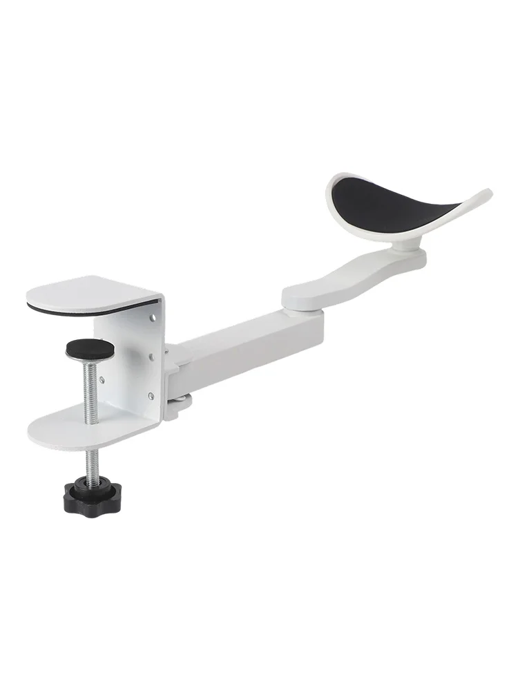 Office Use Home Workspace Computer Desk Support Aluminum Alloy Holder Elbow Support Bracket 3 Levels Adjustment