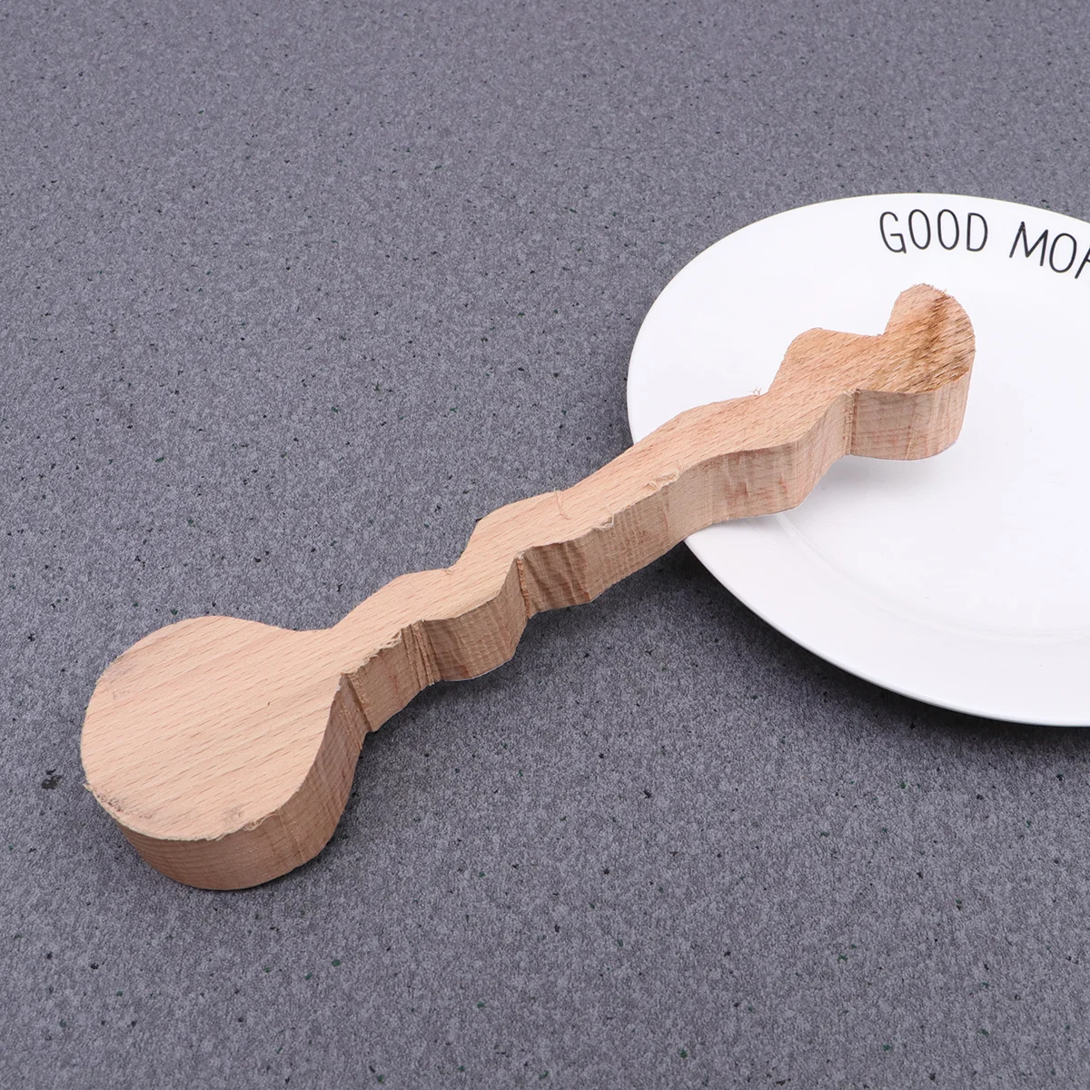 

1pc DIY Unfinished Scoop Rough Wooden Spoon Hand Paiting Spoon Handiraft Supplies for Kids Girls Women