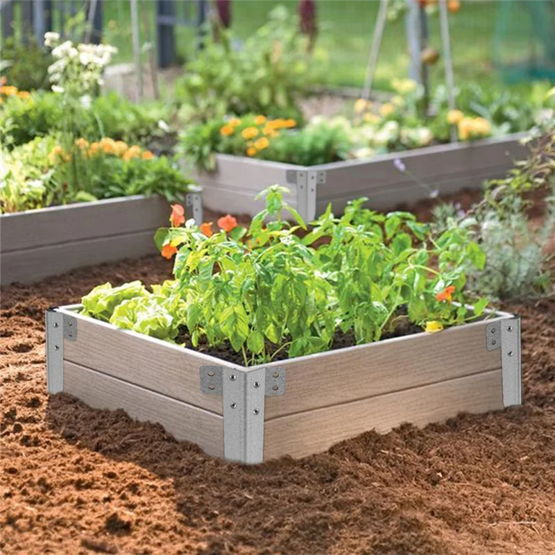 

BYBS-Small Railway Sleeper Brackets 10 Pack-Heavy Duty Sleeper Stakes For Pathway, Garden Raised Bed