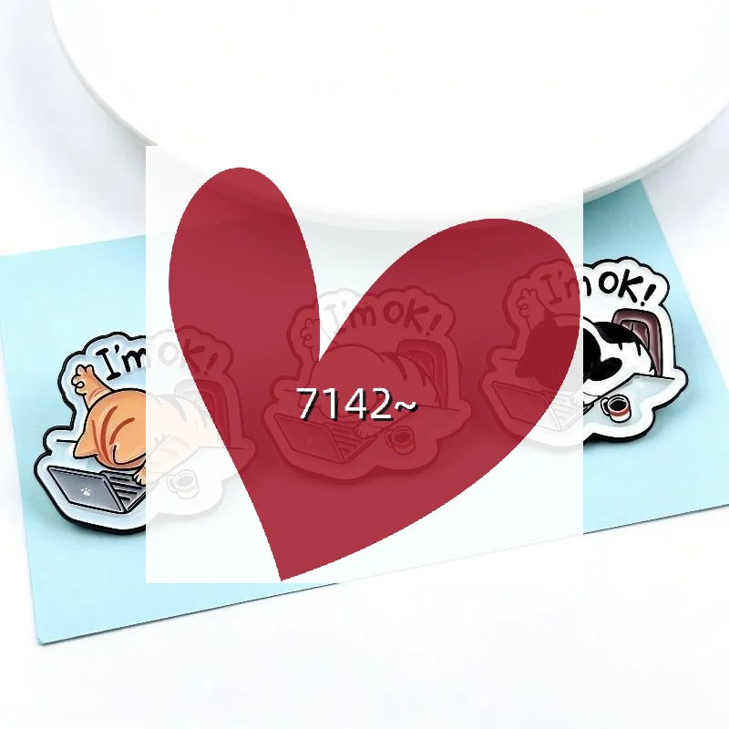 Work Cat Enamel Pin For Women Office Quotes Brooch Pines Lapel Pins Badge On Backpack Clothing Accessories Animal Jewelry Gifts
