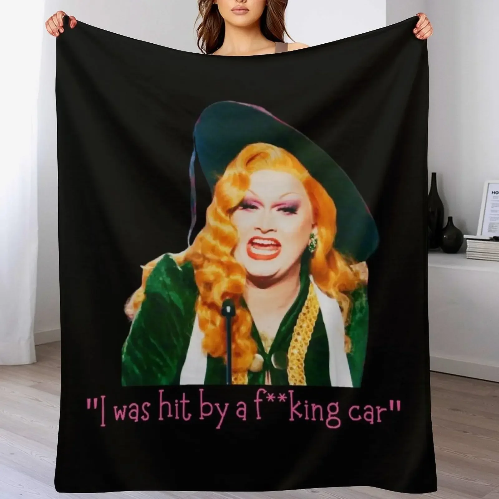 

Jinkx Monsoon drag queen Quote T jinx monsoon Throw Blanket Flannel Flannels Cute Plaid Furry Blankets