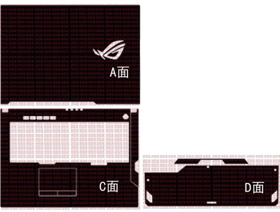 Pre-cut Skin Sticker Cover Film For ASUS VivoBook X420u X420F X420 GL704GV GL704GM GL704GW GL704 ROG Strix G732 G732LW G732LX