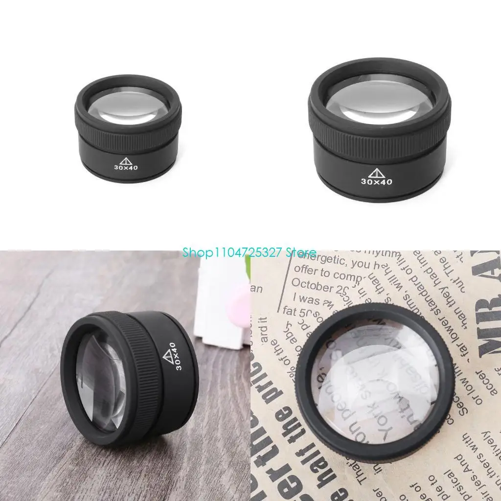 

D8KF портативная ювелирная лупа карманная лупа 30x40 оптика детектор денег оптическая линза инструменты для идентификации и