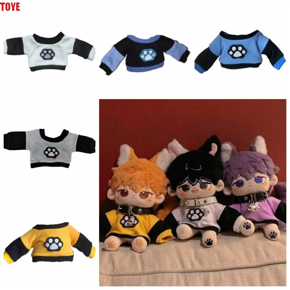 

Hoodie 20cm Cotton Doll's Clothes Cat Paw Toy Accessories No Attribute Doll Clothes Multi Color Color Blocked