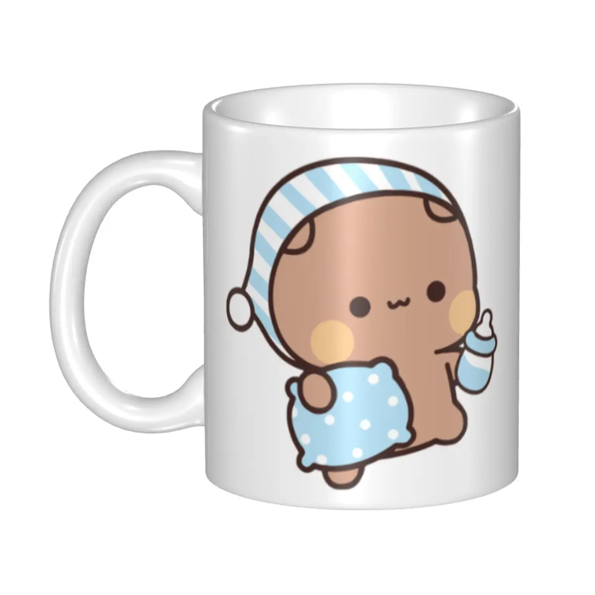 

Dudu Bear Going To Sleep With Bubu Panda Mug Customized Coffee Ceramic Mug Cup Creative Gift