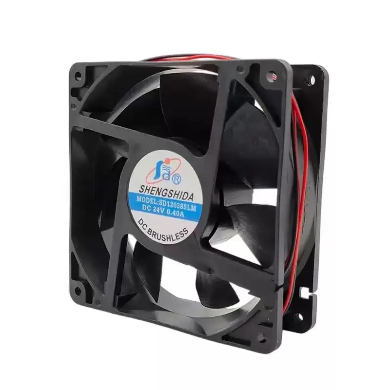 For SHENGSHIDA SD12038SLM DC 24V 0.40A 12038 120x120x38mm 2-Wire Brushless Welder Server Inverter Chassis Enclosure Cooler Fans