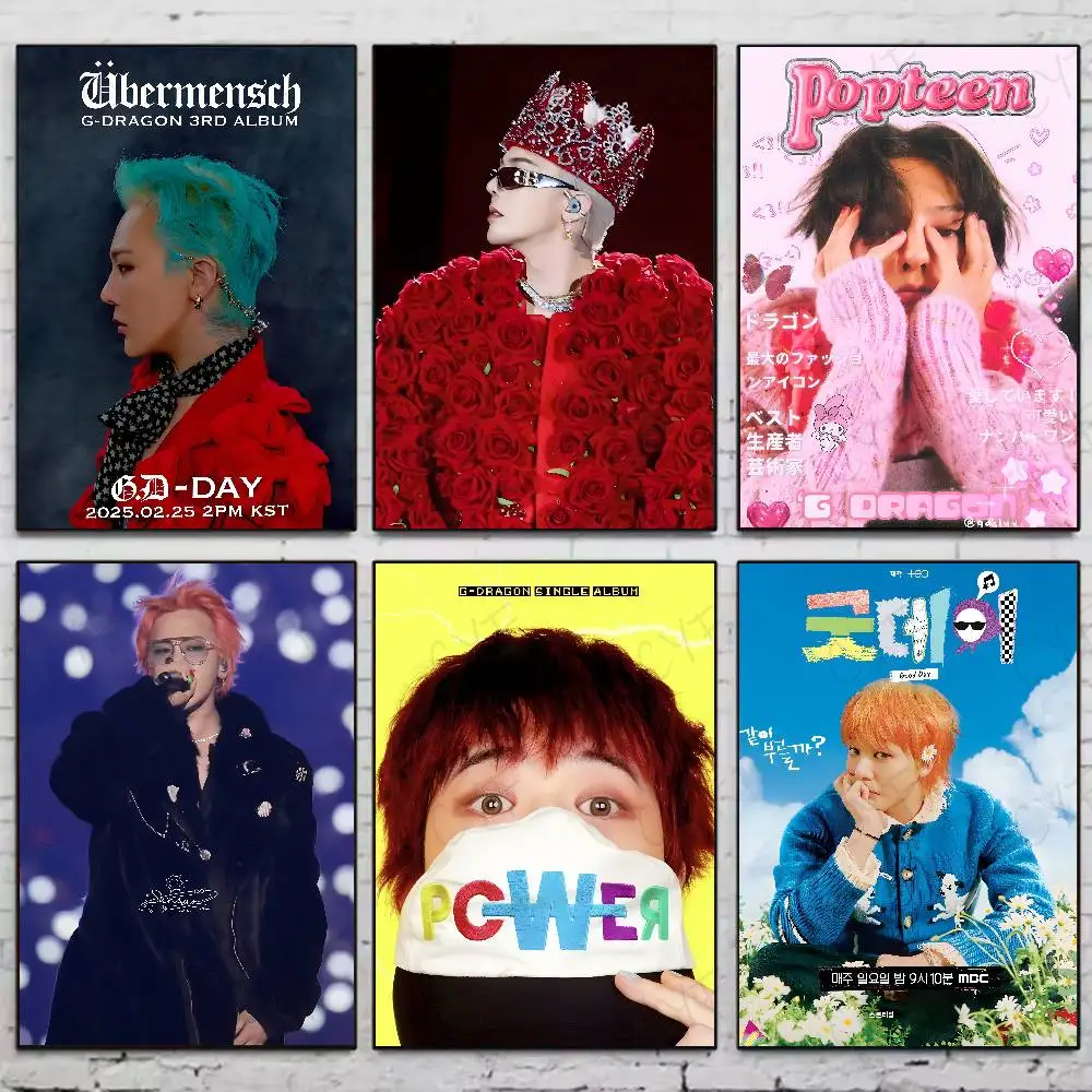 

Korea Kpop Singer G D-dragon High-Quality Posters Aesthetic Wall Painting Stickers For Dormitory And Living Room Decor