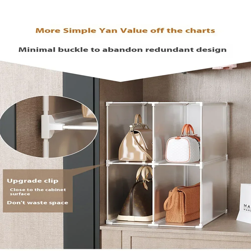 خزانة أكياس اليد، مقسم أدراج، حقيبة قابلة للتكوين بحرية، خزانة إعادة تحديد متعددة الطبقات، خزائن تخزين شفافة