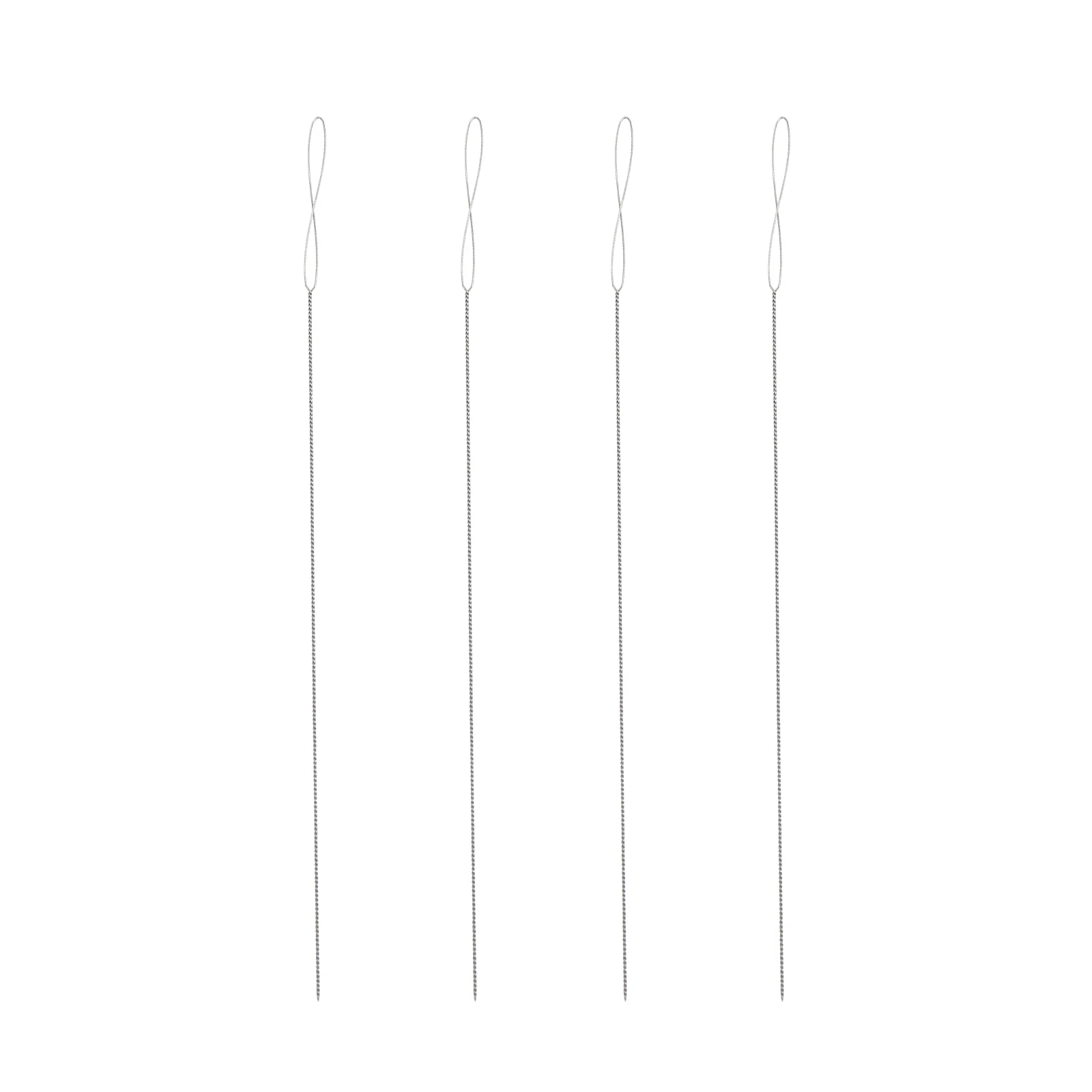 

4pcs Needles 0.6*130mm Jewelry Making Tools Portable Needle Stitching Needle for Necklace Bracelet Embroidery DIY