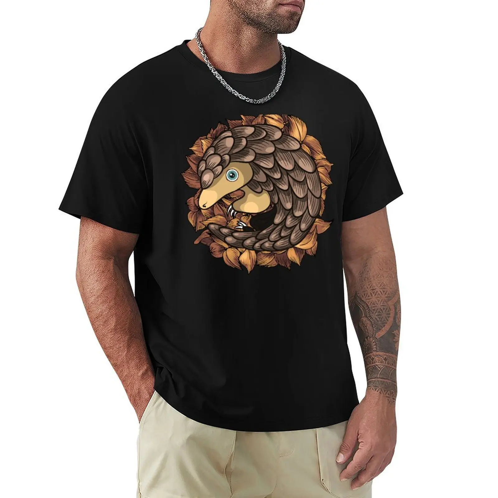 Save Pangolin Vector T-Shirt Construction Work Tee Shirt