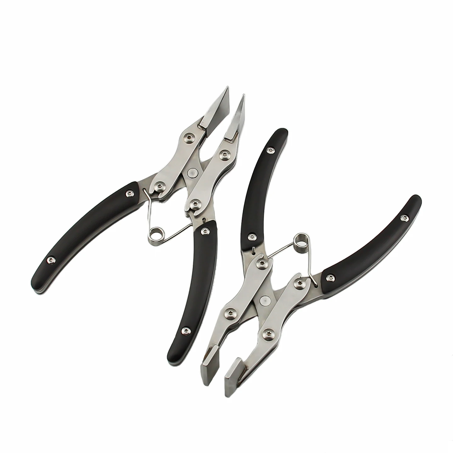 الفولاذ المقاوم للصدأ كماشة متوازية اليدوية DIY بها بنفسك الجلود الحرفية المشبك المشبك حافة الضغط كماشة مسطحة الجلود الغراء خط لقط أداة