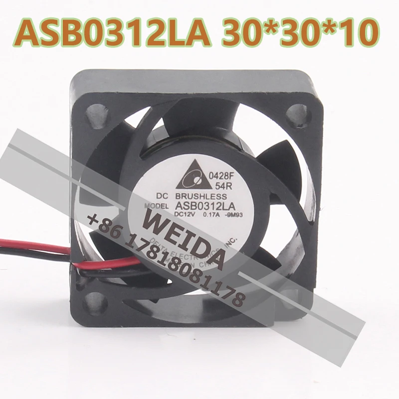 

Original Delta 12V 0.17A 3010 Device Ultra-quiet Two-wire Inverter ASB0312LA-9M93 Cooling Fa