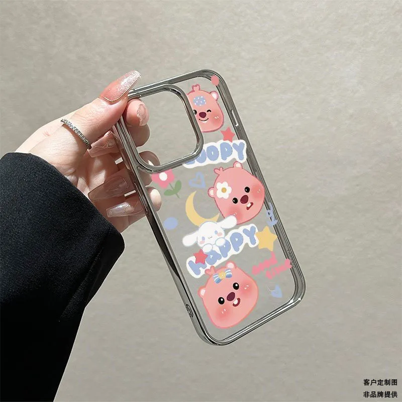 Miniso Zanmang Loopy 16 IPhone 15 Case Cute 13 14pro Cartoon 16promax Anti Slip Xr Silica Gel 12 Ultrathin Soft Shell Girl Gifts