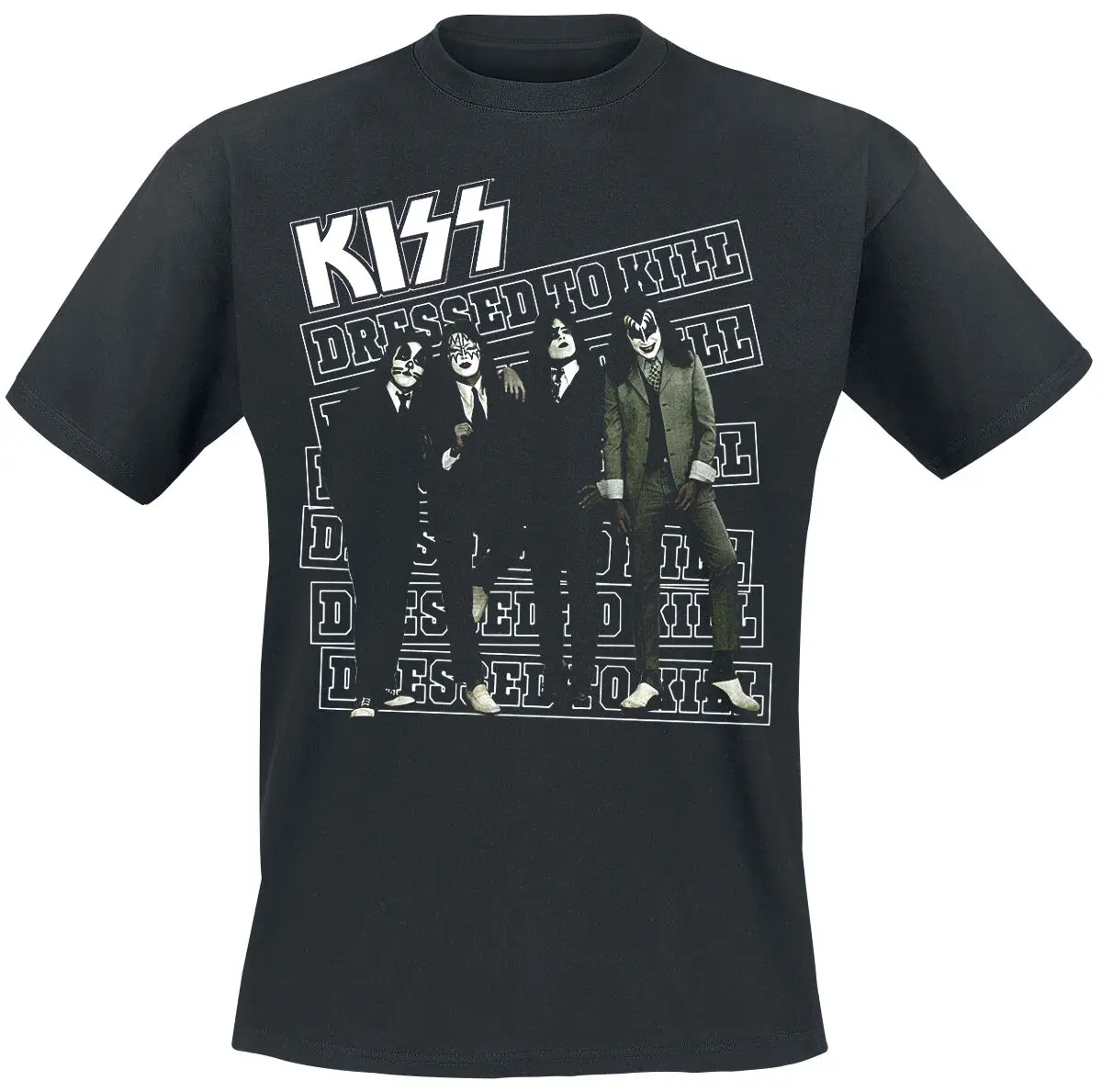 Camiseta Dressed To Kill Kiss para homens e mulheres, camiseta gráfica de banda de rock metal, 100% algodão, verão, streetwear