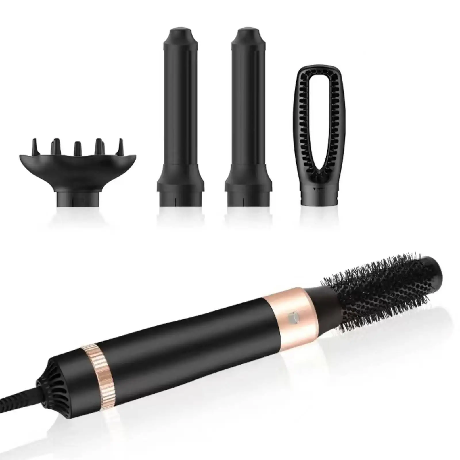 5-in-1 Blow Dryer Styling Salon-Style Hair Styling Tool with Interchangeable Heads Adjustable Heat Hot Air Brushing with