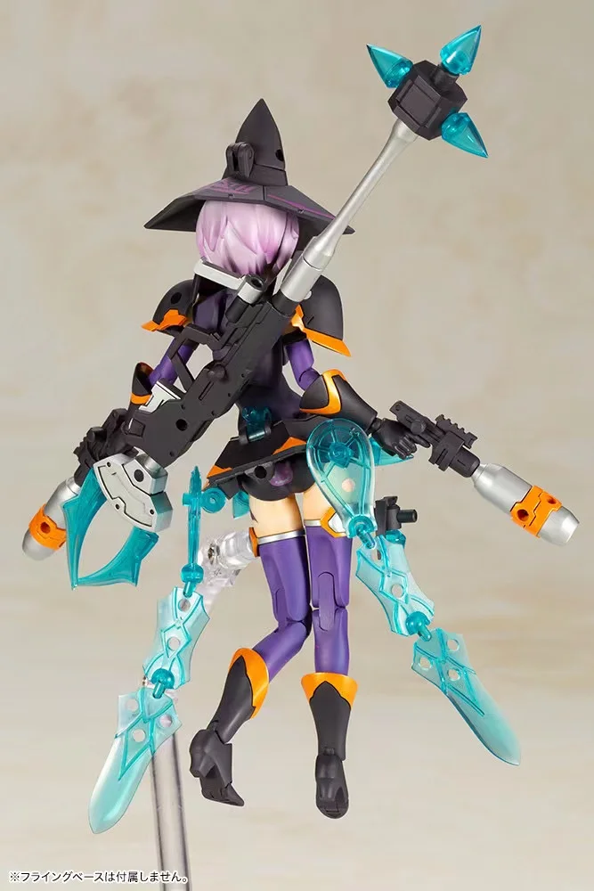 Original KOTOBUKIYA Megami Device Chaos Pretty WITCH Darkness Assembling Toys Mecha Girl Action Figure Collectible Model Toy