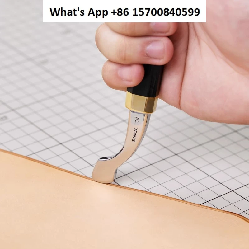 

Leather Art Shallow Groove Edge Press Handmade Leather Goods DIY Tools Crimping Line Scriber Leather Decorative Line Edge Press