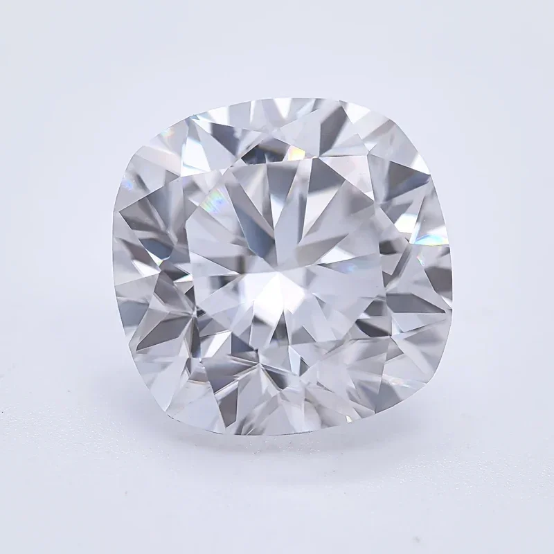 Mais alto grau super branco forma de almofada quadrado moissanite d cor vvs1 encantos superiores materiais de fabricação de jóias com certificado