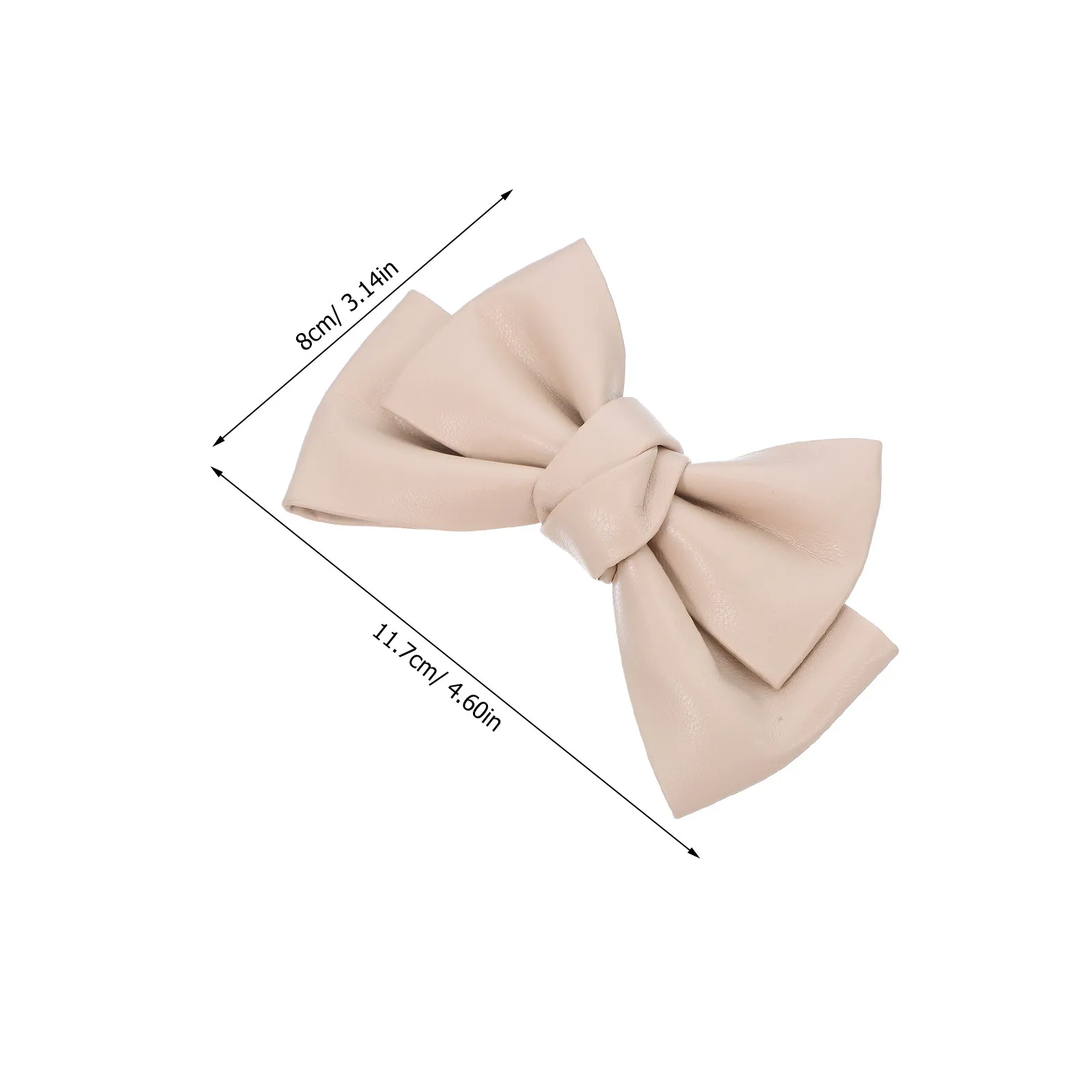 1Pair Clip on Bow Shoe Clips Elegant Detachable Bowknot Design PU Zinc Alloy Shoe Embellishments for Women Heels Wedding Daily