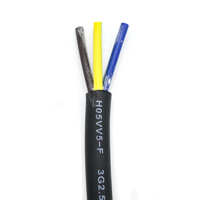 Oil Resistant H05VV5-F Control Cable 3 Core 1.5mm 2.5mm High Flexible PVC 3G1.5 3G2.5 Power Cable for Machine Tool