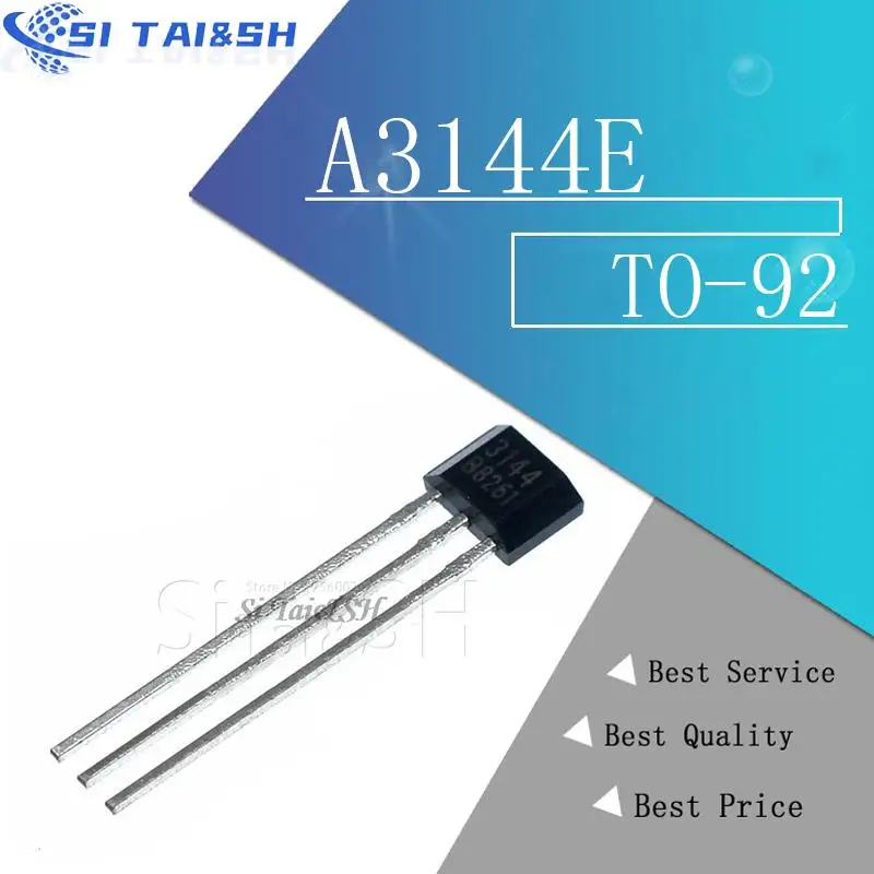 10PCS A3144E TO92 A3144 TO-92 3144 3144E Hall Effect Sensor new and original IC