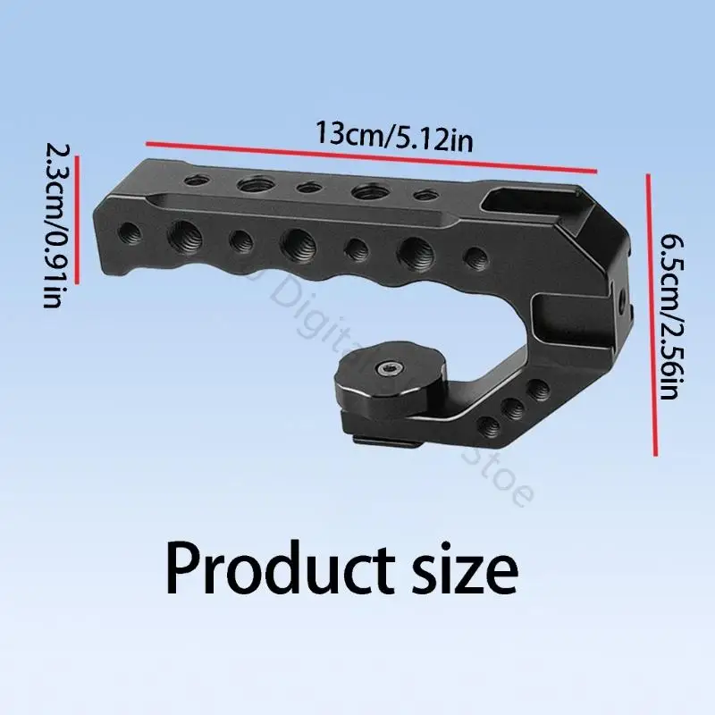 96BA Aluminium-DSLR-Griff mit arretierbarer Kaltschuh-Basisbefestigung – Detail 6