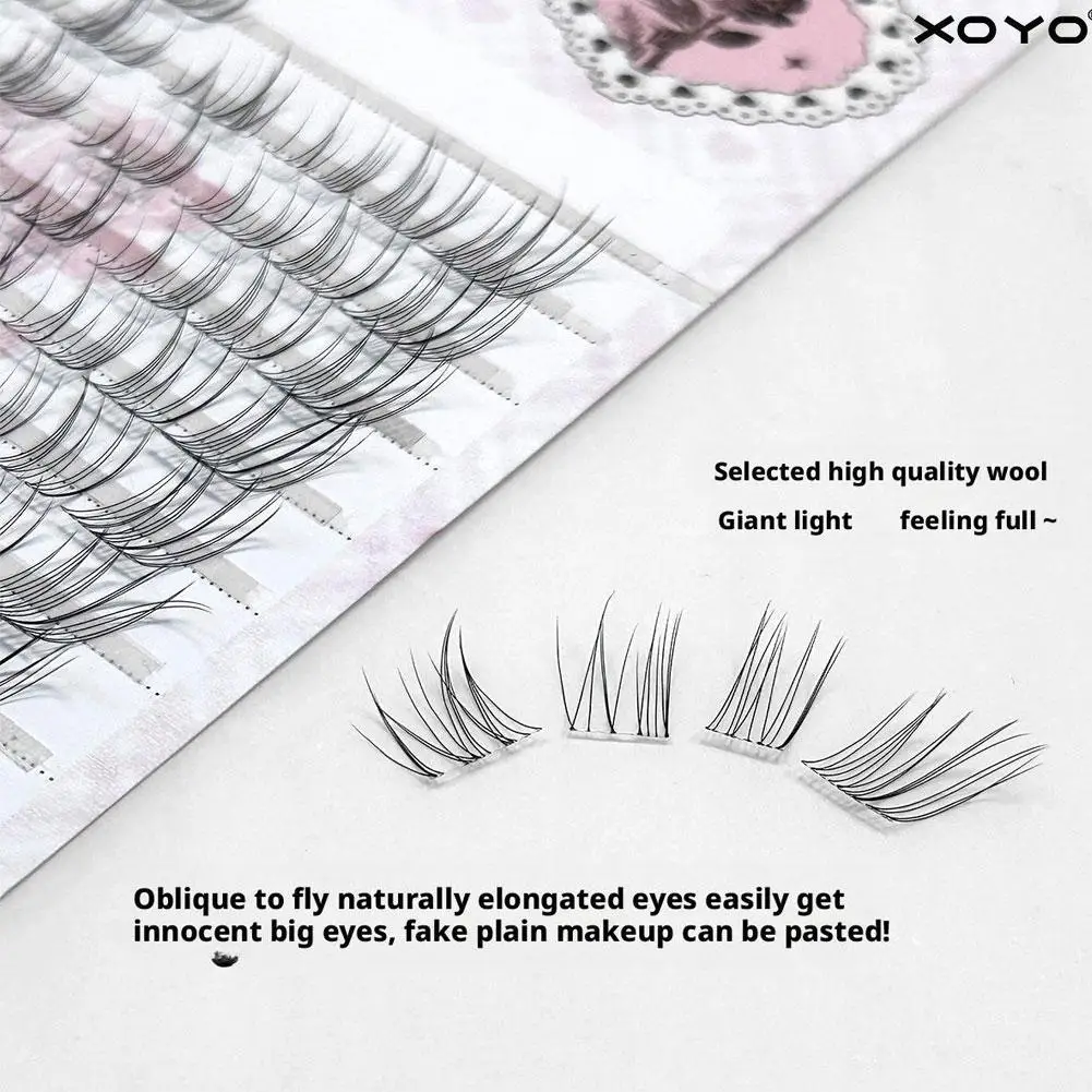 Faux cils style renard naturel moelleux individuel segmenté faux grappe bricolage Extension de cils maquillage coréen outils de beauté