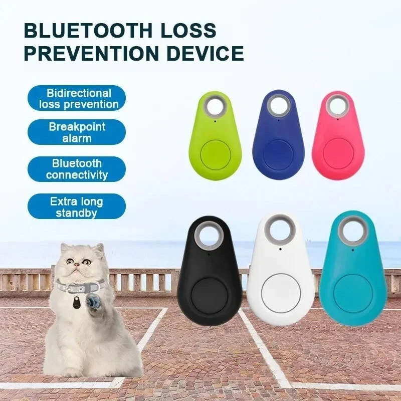 Mini Bluetooth Tracker Smart Anti Lost Alarm Key Finder Locator for Pets Child Bag with Selfie Shutter Control