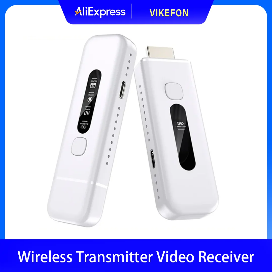 

50M 1080P 60Hz Video Audio Transmitter Receiver Extender Display Adapter Wireless HDMI-Compatible From PC to Projector&Monitor