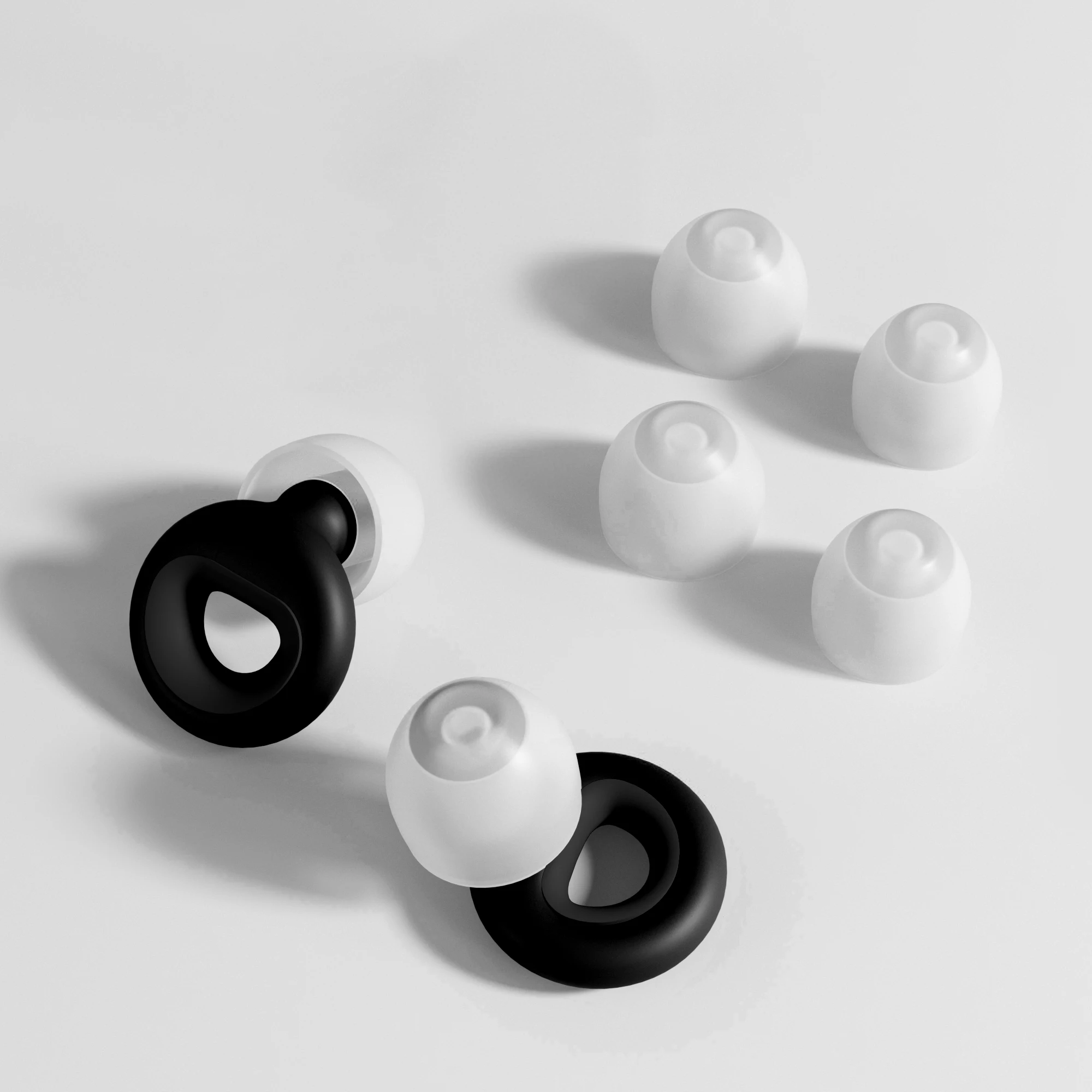 HUAK Reusable Silicone Ear Plug with 6 Sizes S/M/L Tips Anti-Noise Snore Blocker Noise Cancelling Earplug for Motorcycle