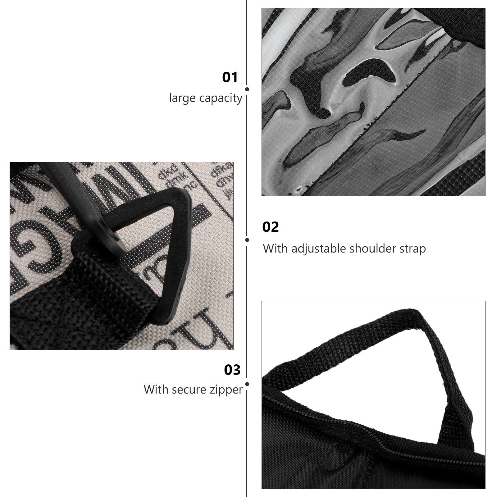 Borsa per bacchette professionale Borsa per bacchette impermeabile di grande capacità con tracolla regolabile Custodia per bacchette