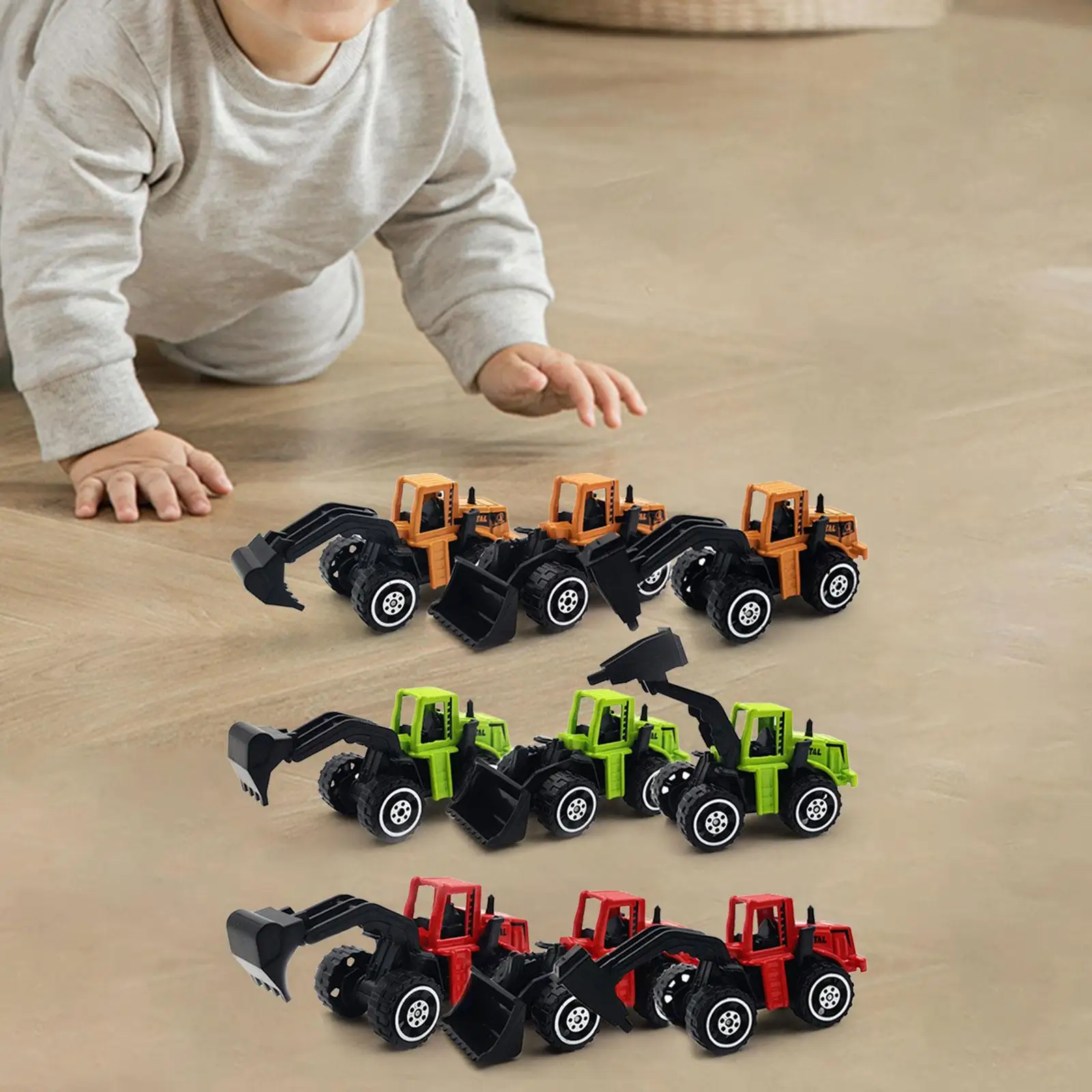 12Pcs Mini Pull Back Cars Creativity Alloy Cars for Kids Tabletop Decor Boys