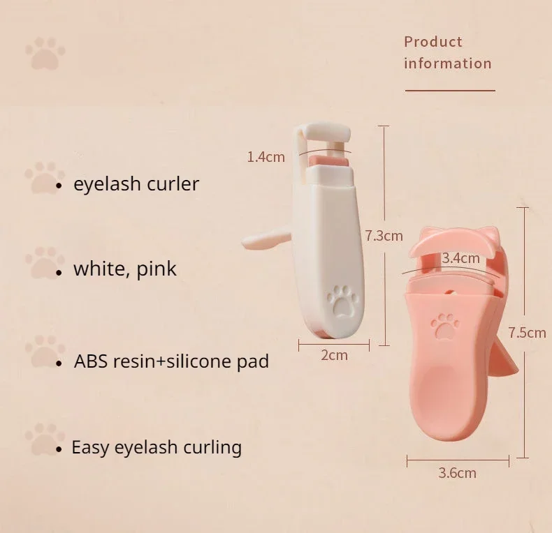 Katzenkrallen-Wimpernzange, niedliche Designs, Zubehör, Werkzeug, passend für alle Wimpernformen, langlebig, professionell für Damen-Make-up – Detail 7