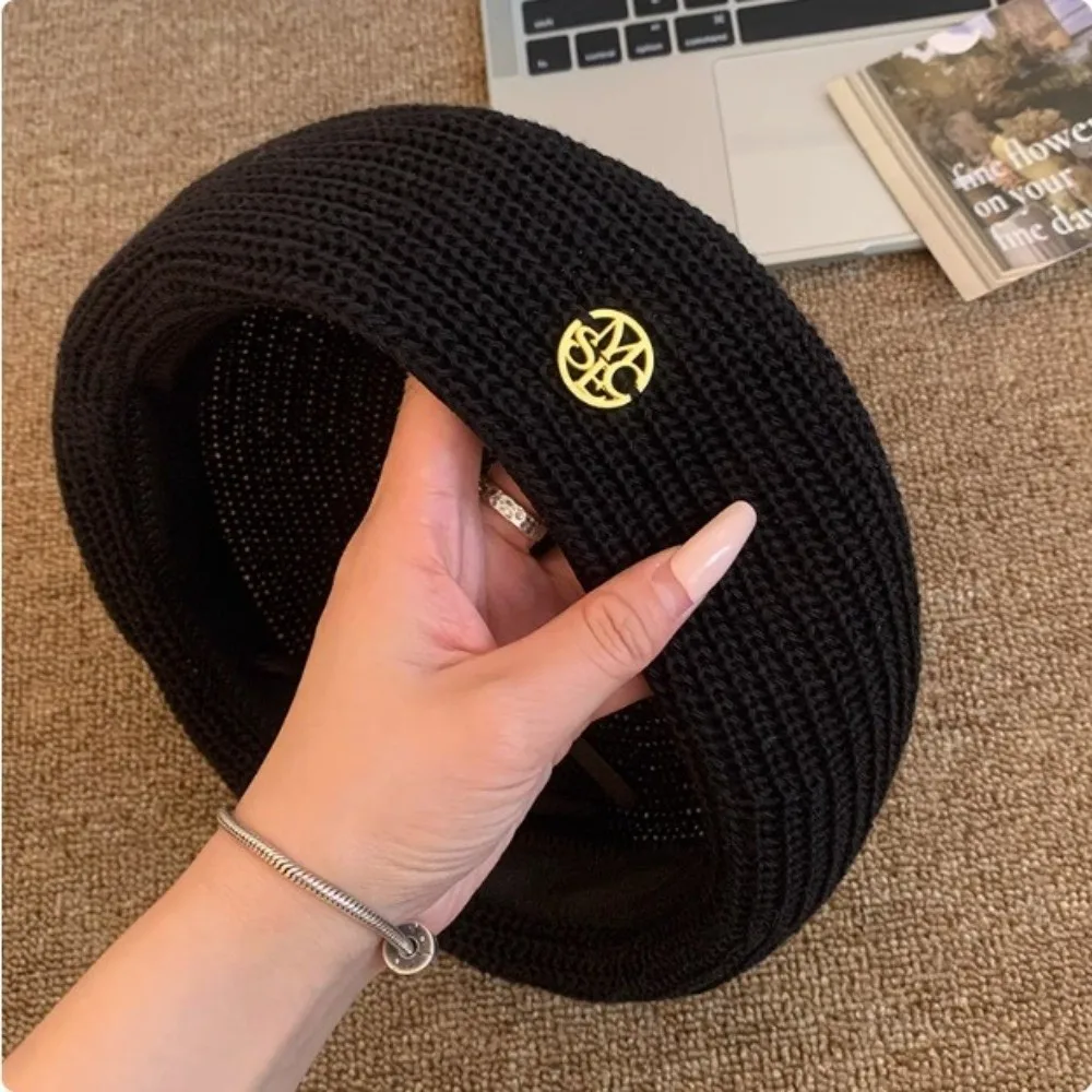 قبعة Ins الكورية المحبوكة المجوفة Y2k قبعات الرسام القابلة للتنفس متعددة الاستخدامات قبعة صغيرة رقيقة للفتيات