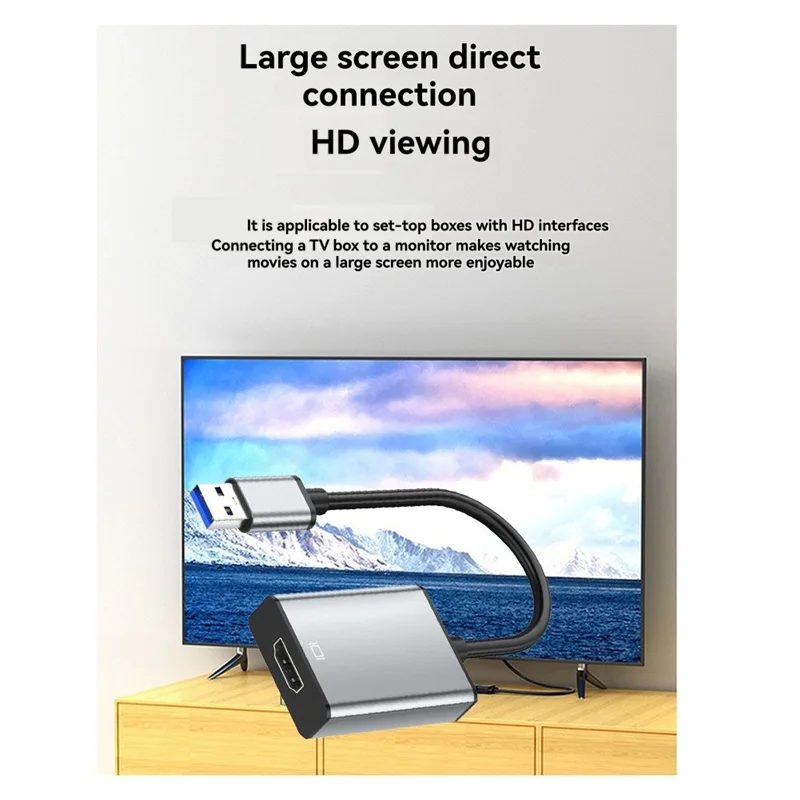 A99E-USB إلى محول متوافق 1080P 60 هرتز كابل فيديو خارجي USB 2.0 لتحويل الكمبيوتر