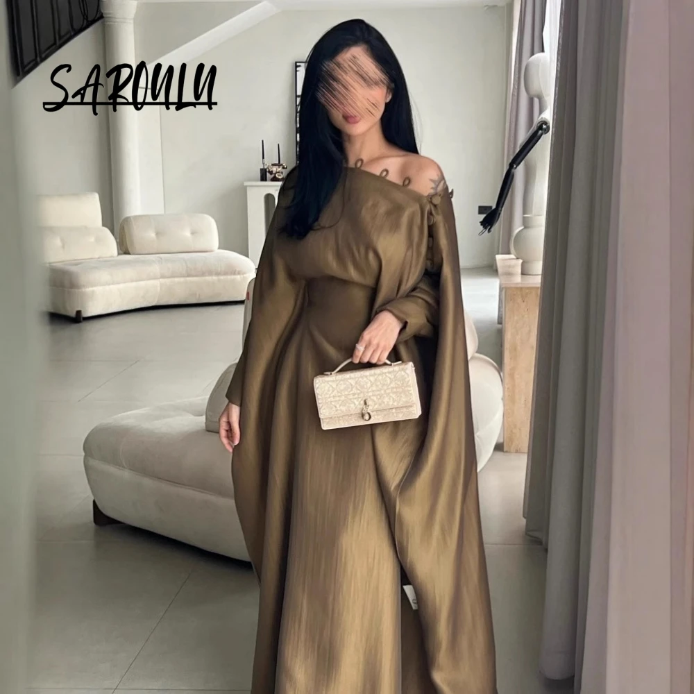 New Arrival Caftan A Line Prom Gown Classy Arabic Dubai Women Vintage Evening Dress In Stock Spring Summer Formal Events Wear