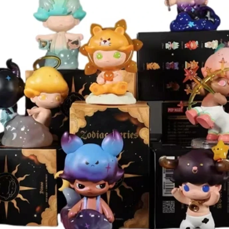 

Genuine Pop Mart Dimoo Zodiac Series Ornament Creative Collectible Figure Mystery Box Surprise Dolls As Gifts For Friends Toys
