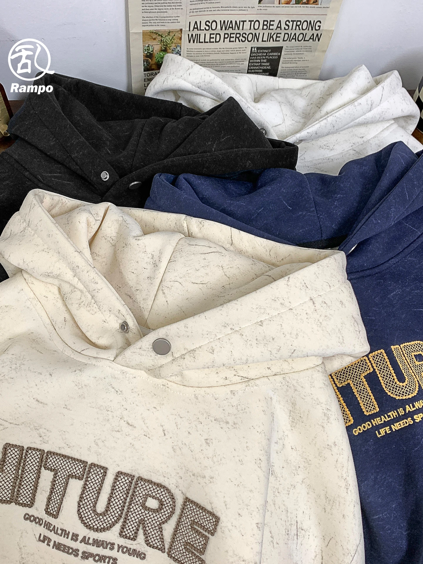 

Утепленная толстовка с вышивкой для подростков, зимняя, повседневная, свободного кроя, теплая, комфортная, из смесового хлопка, с длинными рукавами