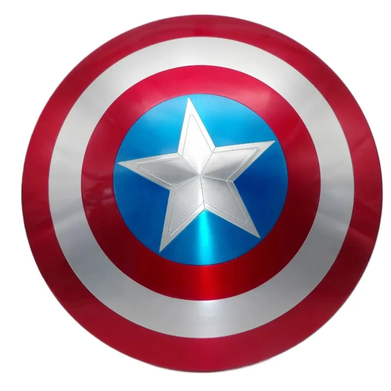 1:1 60cm Full Metal Captain America soldier character shield prop 10th Anniversary Limited Edition Cosplay costume party