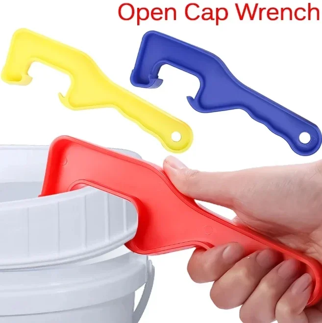 Labor‑Saving Manual Can Opener, Plastic Wrench for Honey Bucket, Paint Barrel and Pail Cap Lid Removal, Household Opening Tool