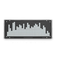 LED Music Spectrum Display DIY Kit 16X32 Rhythm Light Clock 8 Kinds Spectrum Mode SMD Soldering Display Light, White