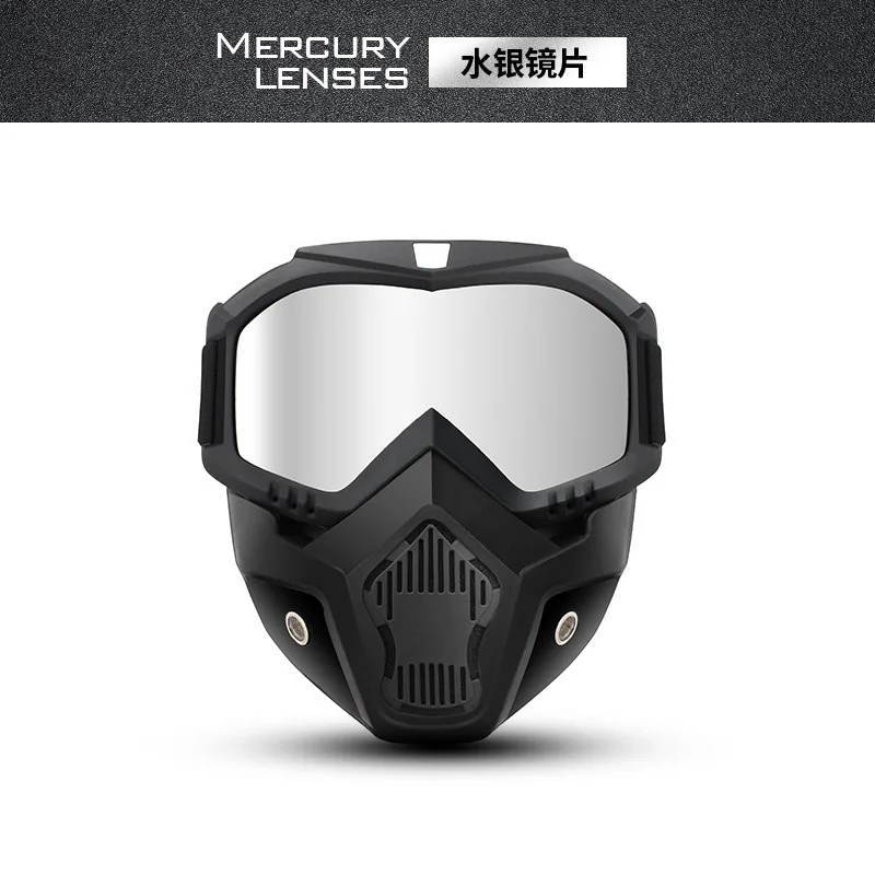 Goggles Full Face Hd Transparent Fog-proof Sand-proof Electric Welding Protective Glasses Versatile Breath-proof Windproof Mask image 4